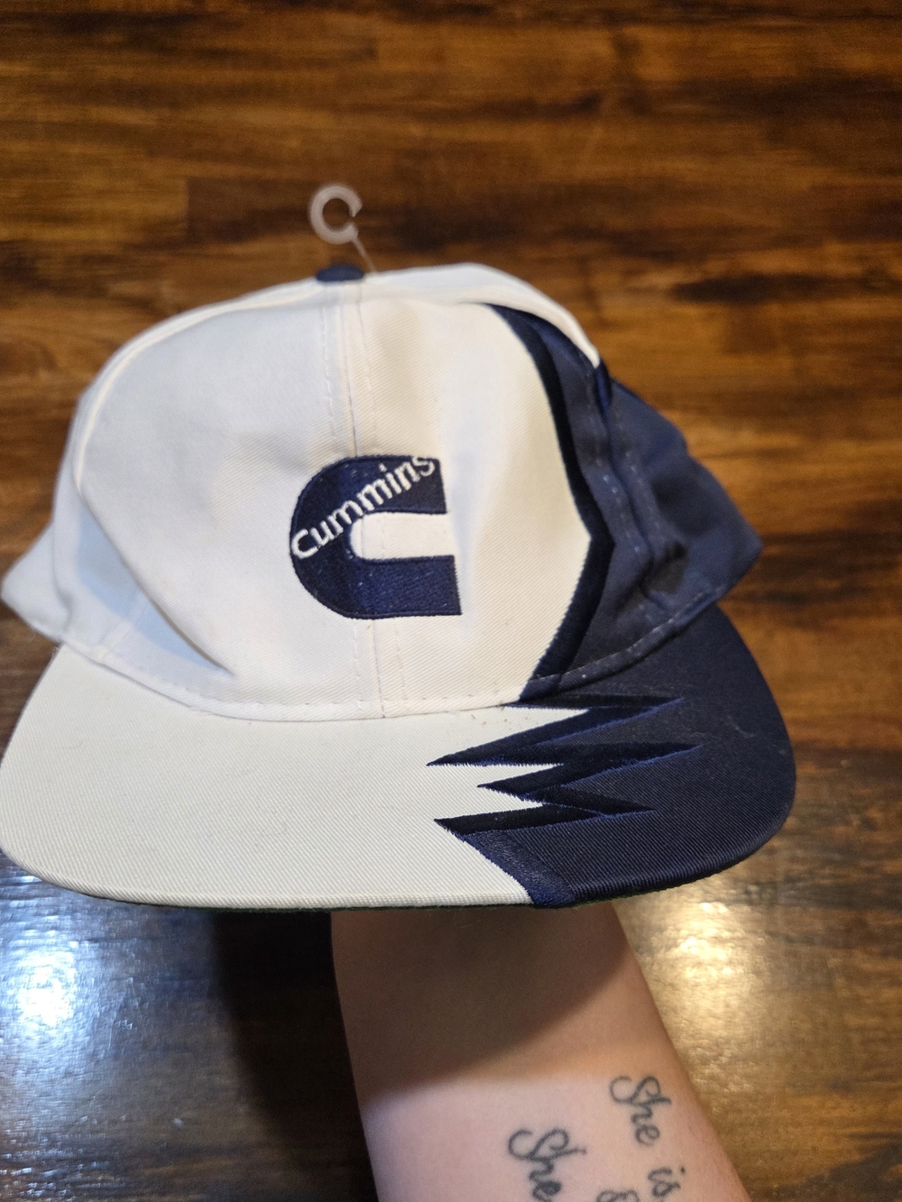 Vintage 80s Cummins Diesel Snapback   Adjustable Hat Kati Sportcap Navy White